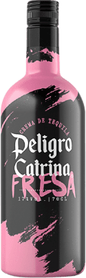 9,95 € Envío gratis | Crema de Licor Andalusí Peligro Catrina Tequila Fresa España Botella 70 cl