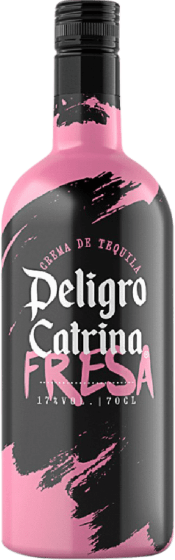 12,95 € Free Shipping | Liqueur Cream Andalusí Peligro Catrina Tequila Fresa Spain Bottle 70 cl