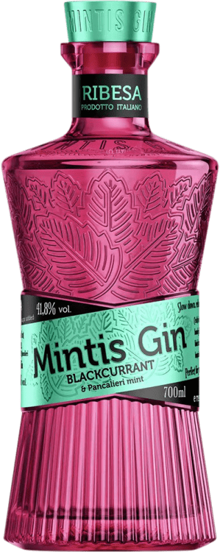 49,95 € Spedizione Gratuita | Genever Gin Mintis Ribesa Italia 70 cl Blackcurrant — Ribes Nero, Mint — Menta