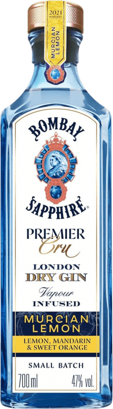 32,95 € 免费送货 | 金酒 Bombay Sapphire Premier Cru Murcian Lemon 英国 瓶子 70 cl