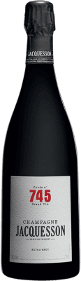 133,95 € Envio grátis | Espumante branco Jacquesson 745 Extra Brut A.O.C. Champagne Champagne França Pinot Preto, Chardonnay, Pinot Meunier Garrafa 75 cl