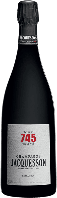 133,95 € Kostenloser Versand | Weißer Sekt Jacquesson 745 Extra Brut A.O.C. Champagne Champagner Frankreich Spätburgunder, Chardonnay, Pinot Meunier Flasche 75 cl