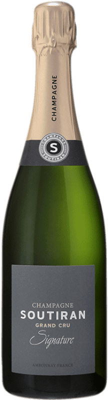 56,95 € Spedizione Gratuita | Spumante Bianco Soutiran Grand Cru, Signature A.O.C. Champagne champagne Francia Pinot Nero, Chardonnay 75 cl
