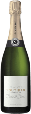 62,95 € Бесплатная доставка | Белое игристое Soutiran Blanc de Blancs Grand Cru A.O.C. Champagne шампанское Франция Chardonnay бутылка 75 cl
