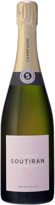 69,95 € Kostenloser Versand | Rosé Sekt Soutiran Rosé Grand Cru A.O.C. Champagne Champagner Frankreich Spätburgunder, Chardonnay Flasche 75 cl