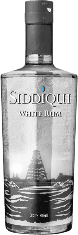 43,95 € Envío gratis | Ron Siddiqui Rum White Blanco California Estados Unidos Botella 70 cl