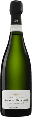 77,95 € 送料無料 | 白スパークリングワイン Franck Bonville Blanc de Blancs エキストラブラット A.O.C. Champagne シャンパン フランス Chardonnay ボトル 75 cl