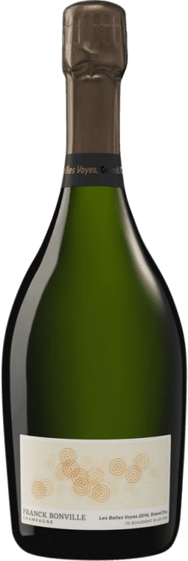 114,95 € Envio grátis | Espumante branco Franck Bonville Les Belles Voyes Grand Cru A.O.C. Champagne Champagne França Chardonnay Garrafa 75 cl