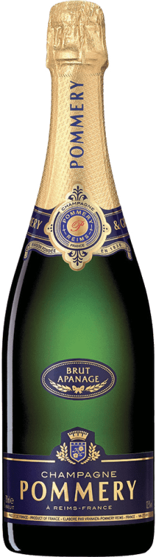 139,95 € Бесплатная доставка | Белое игристое Pommery Apanage A.O.C. Champagne шампанское Франция бутылка Магнум 1,5 L