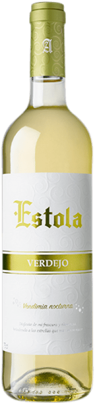 6,95 € 免费送货 | 白酒 Ayuso Estola Blanco D.O. La Mancha 卡斯蒂利亚 - 拉曼恰 西班牙 Verdejo 瓶子 75 cl