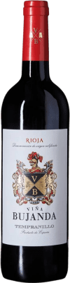 5,95 € Бесплатная доставка | Красное вино Viña Bujanda Молодой D.O.Ca. Rioja Ла-Риоха Испания Tempranillo бутылка 75 cl