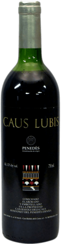47,95 € Free Shipping | Red wine Can Ràfols Caus Lubis Collector's Specimen D.O. Penedès Catalonia Spain Merlot Bottle 75 cl