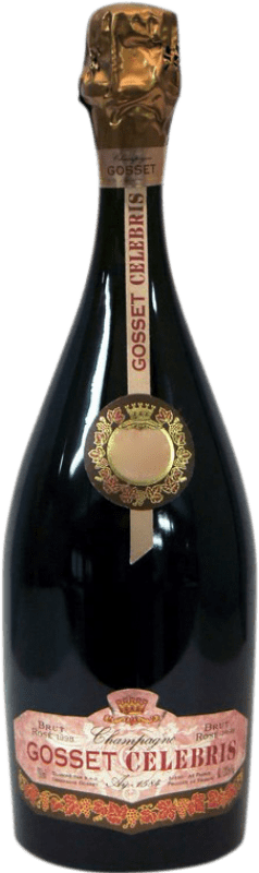 176,95 € Envío gratis | Espumoso rosado Gosset Celebris Rosé Brut A.O.C. Champagne Champagne Francia Botella 75 cl