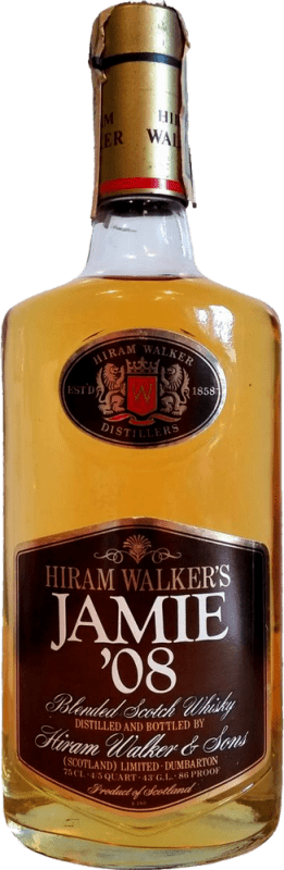 38,95 € 免费送货 | 威士忌混合 Hiram Walker Jamie '08 en Estuche de Lujo Original 收藏家标本 西班牙 瓶子 75 cl