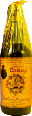 125,95 € Free Shipping | Brandy Pedro Domecq Carlos I en Caja Muhlberg Collector's Specimen 1970's Spain Bottle 75 cl