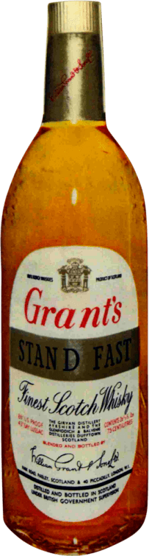 55,95 € 送料無料 | ウイスキーブレンド Grant & Sons Grant's Stand Fast en Estuche Regal コレクターズ コピー 1960 年代 イギリス ボトル 75 cl