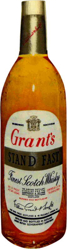 55,95 € Envío gratis | Whisky Blended Grant & Sons Grant's Stand Fast en Estuche Regal Ejemplar Coleccionista 1960's Reino Unido Botella 75 cl