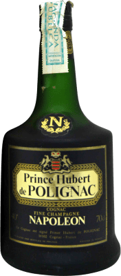 Cognac Conhaque Prince Hubert de Polignac Napoleón Espécime de Colecionador 70 cl