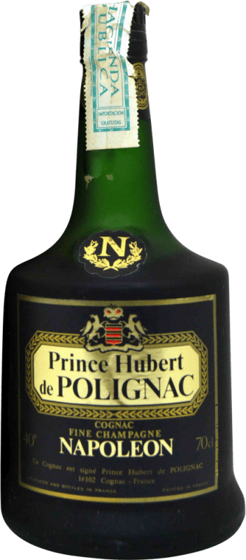 109,95 € Бесплатная доставка | Коньяк Prince Hubert de Polignac Napoleón Коллекционный образец A.O.C. Cognac Франция бутылка 70 cl