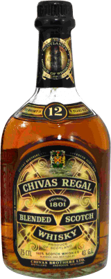 27,95 € Envoi gratuit | Blended Whisky Chivas Regal Spécimen de Collection années 1980's Royaume-Uni Bouteille 75 cl