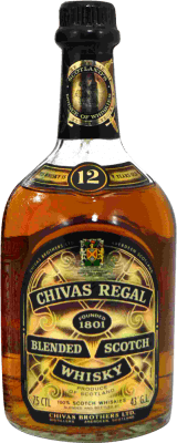 Whiskey Blended Chivas Regal Sammlerexemplar aus den 1980er Jahren 75 cl