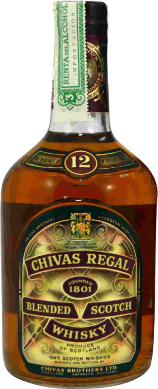 47,95 € Free Shipping | Whisky Blended Chivas Regal Collector's Specimen 1980's United Kingdom 12 Years Bottle 75 cl