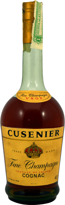 104,95 € Free Shipping | Cognac Cusenier Fine Champagne V.S.O.P. Collector's Specimen 1970's A.O.C. Cognac France Bottle 75 cl