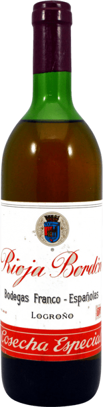 13,95 € Free Shipping | Red Wine Bodegas Franco Españolas Bordón Cosecha 1970's Special D.O.Ca. Rioja The Rioja Spain Bottle 75 cl Collector's Item Not for Consumption