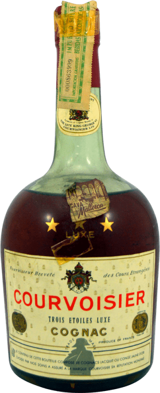 51,95 € Envoi gratuit | Cognac Courvoisier Trois Etoiles 1970's A.O.C. Cognac France Bouteille 75 cl Objet de Collection Non Destinée à la Consommation