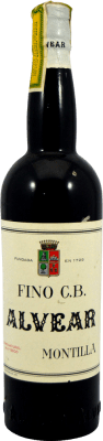 44,95 € Envio grátis | Vinho fortificado Alvear Fino C.B. Espécime de Colecionador década de 1960 Espanha Garrafa 75 cl