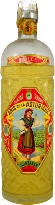 53,95 € Spedizione Gratuita | Anice Anís de la Asturiana Francisco Serrano Esemplare da Collezione anni '70 Spagna Bottiglia 1 L