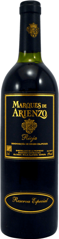 44,95 € 免费送货 | 红酒 Marqués de Arienzo Especial 收藏家标本 预订 D.O.Ca. Rioja 拉里奥哈 西班牙 瓶子 75 cl