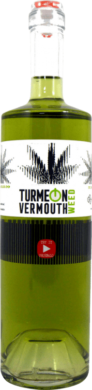 14,95 € Free Shipping | Vermouth Turmeon Vermut con Cannabis Medicinal Collector's Specimen Spain Miniature Bottle 10 cl