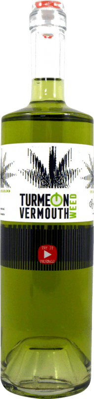 21,95 € Envio grátis | Vermute Turmeon Vermut con Cannabis Medicinal Espécime de Colecionador Espanha Garrafa Miniatura 10 cl