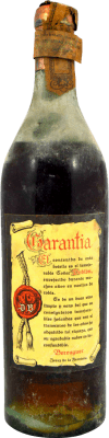 364,95 € Spedizione Gratuita | Brandy Destilería Berenguer Coñac Doblón solo Contraetiqueta Esemplare da Collezione anni '40 Spagna Bottiglia 75 cl