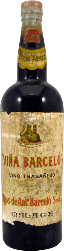 86,95 € Kostenloser Versand | Verstärkter Wein Hijos de Antonio Barceló Viña Barceló Pero Ximen Sammlerexemplar aus den 1930er Jahren Spanien Flasche 75 cl