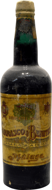 55,95 € Kostenloser Versand | Süßer Wein Carrasco & Benítez Hoja de Parra Añejo Sammlerexemplar aus den 1940er Jahren Spanien Muscat Flasche 1 L