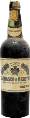 55,95 € Free Shipping | Fortified wine Carrasco & Benítez Lágrimas Christi Málaga Collector's Specimen 1940's Spain Bottle 75 cl