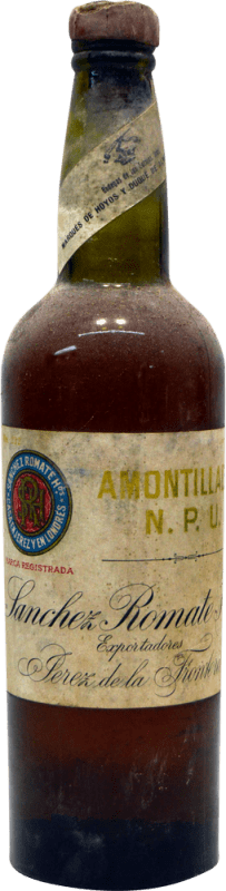 272,95 € Бесплатная доставка | Крепленое вино Sánchez Romate Amontillado N.P.U. Коллекционный образец 1930-х гг Испания бутылка 75 cl