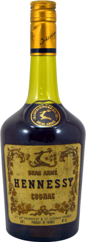 165,95 € Free Shipping | Cognac Hennessy Bras Armé Collector's Specimen 1990's A.O.C. Cognac France Bottle 70 cl