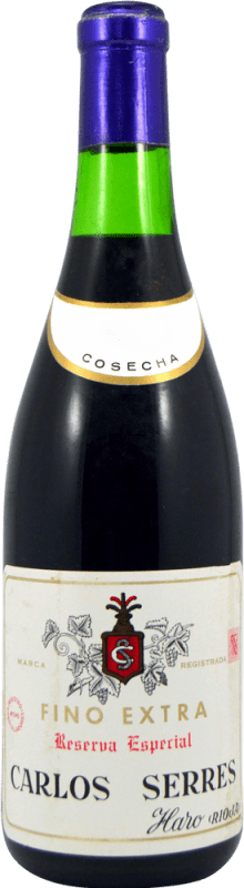 165,95 € 免费送货 | 强化酒 Carlos Serres Especial 收藏家标本 预订 1958 D.O.Ca. Rioja 拉里奥哈 西班牙 瓶子 75 cl