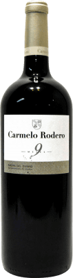 41,95 € Spedizione Gratuita | Vino rosso Carmelo Rodero 9 Meses D.O. Ribera del Duero Castilla y León Spagna Tempranillo Bottiglia Magnum 1,5 L