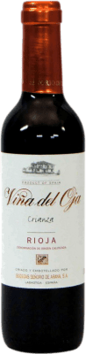 3,95 € Spedizione Gratuita | Vino rosso Señorío de Arana Viña del Oja Crianza D.O.Ca. Rioja La Rioja Spagna Tempranillo, Mazuelo Mezza Bottiglia 37 cl