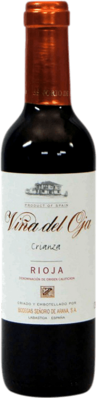 3,95 € Envío gratis | Vino tinto Señorío de Arana Viña del Oja Crianza D.O.Ca. Rioja La Rioja España Tempranillo, Mazuelo Media Botella 37 cl