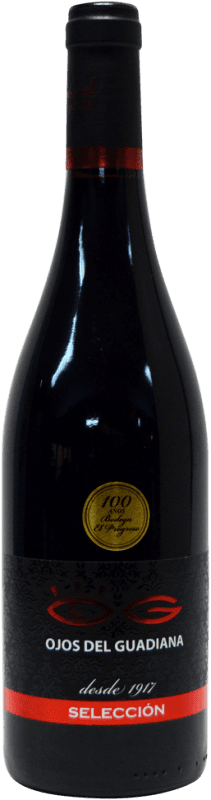 4,95 € 送料無料 | 赤ワイン El Progreso Ojos del Guadiana Selección D.O. La Mancha カスティーリャ・ラ・マンチャ スペイン Merlot, Syrah, Cabernet Sauvignon ボトル 75 cl