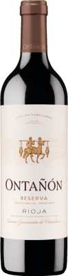 24,95 € Бесплатная доставка | Красное вино Ontañón Резерв D.O.Ca. Rioja Ла-Риоха Испания Tempranillo, Graciano бутылка 75 cl
