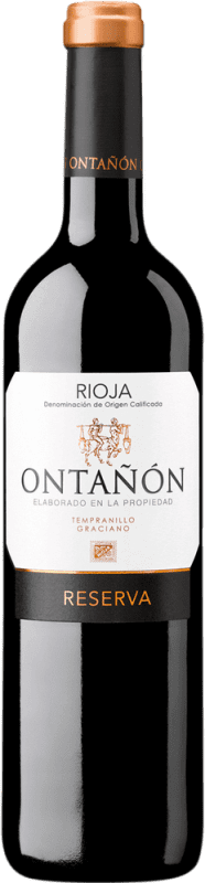 8,95 € Бесплатная доставка | Красное вино Ontañón Резерв D.O.Ca. Rioja Ла-Риоха Испания Tempranillo, Graciano бутылка 75 cl
