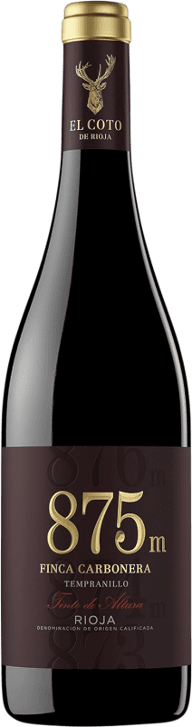 16,95 € Envoi gratuit | Vin rouge Coto de Rioja 875 M Finca Carbonera D.O.Ca. Rioja La Rioja Espagne Tempranillo Bouteille 75 cl