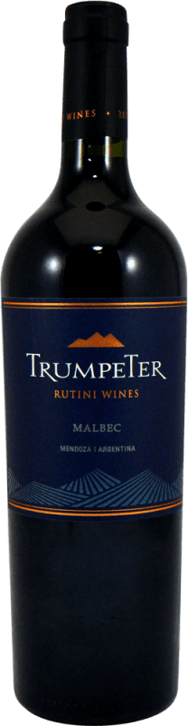 21,95 € Бесплатная доставка | Красное вино Rutini Trumpeter I.G. Mendoza Мендоса Аргентина Malbec бутылка 75 cl