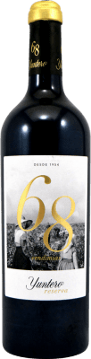 15,95 € Бесплатная доставка | Красное вино Yuntero 68 Vendimias Резерв D.O. La Mancha Кастилья-Ла-Манча Испания Tempranillo бутылка 75 cl
